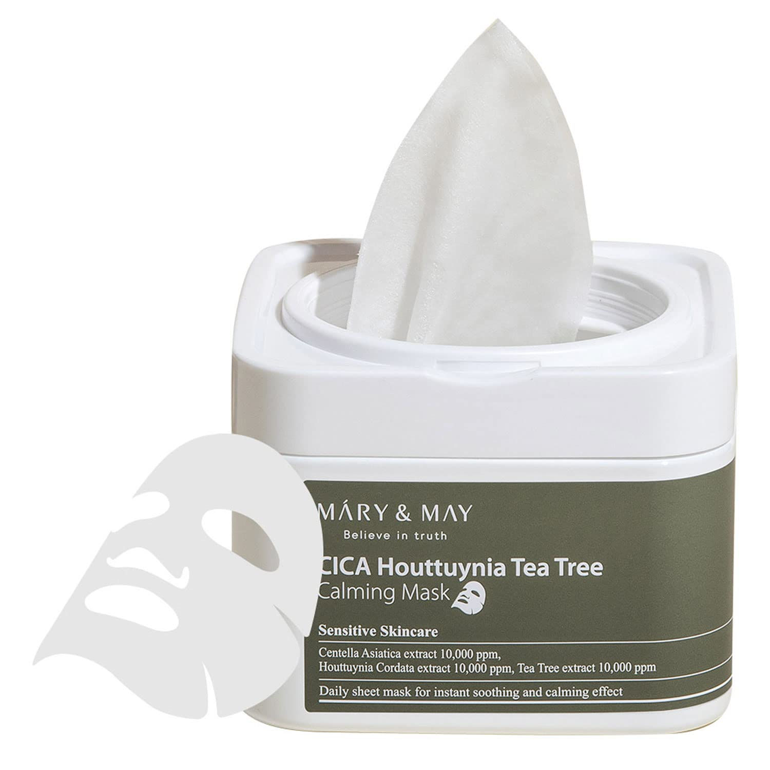 Mary&May CICA Houttuynia Tea Tree Calming Mask ac4-3b8 фото Mary&May CICA Houttuynia Tea Tree Calming Mask ac4-3b8 фото